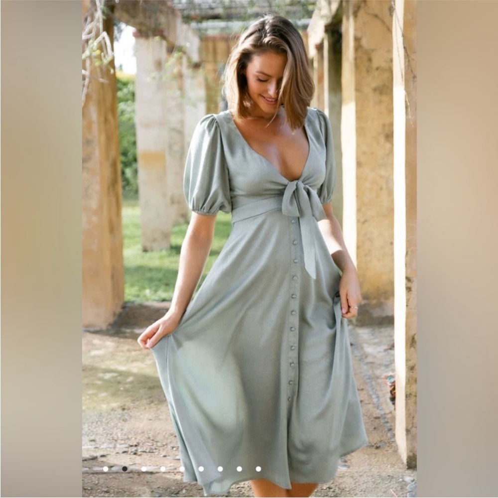 NWT Petal and Pup Piper Dress Sage Green
